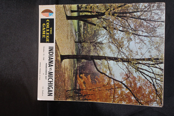 1968 Indiana vs Michigan Football Program, Indiana Homecoming - Vintage Indy Sports