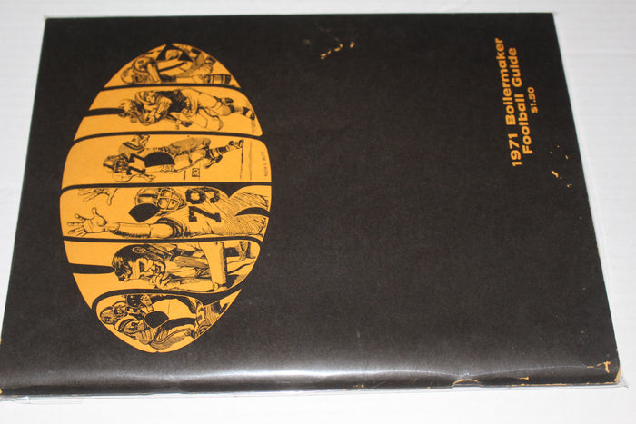 1971 Purdue University Boilermaker Football Guide - Vintage Indy Sports