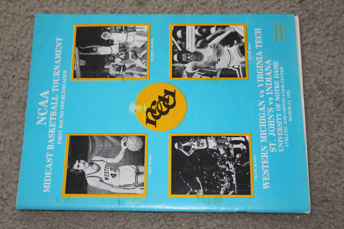 1976 NCAA Mideast Basketball 1st Round Indiana University - Vintage Indy Sports