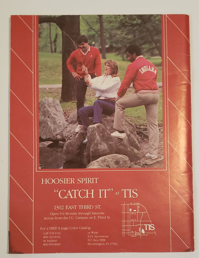 1984 Hoosier Classic Basketball Program Indiana University, Arizona State, Florida, Miami