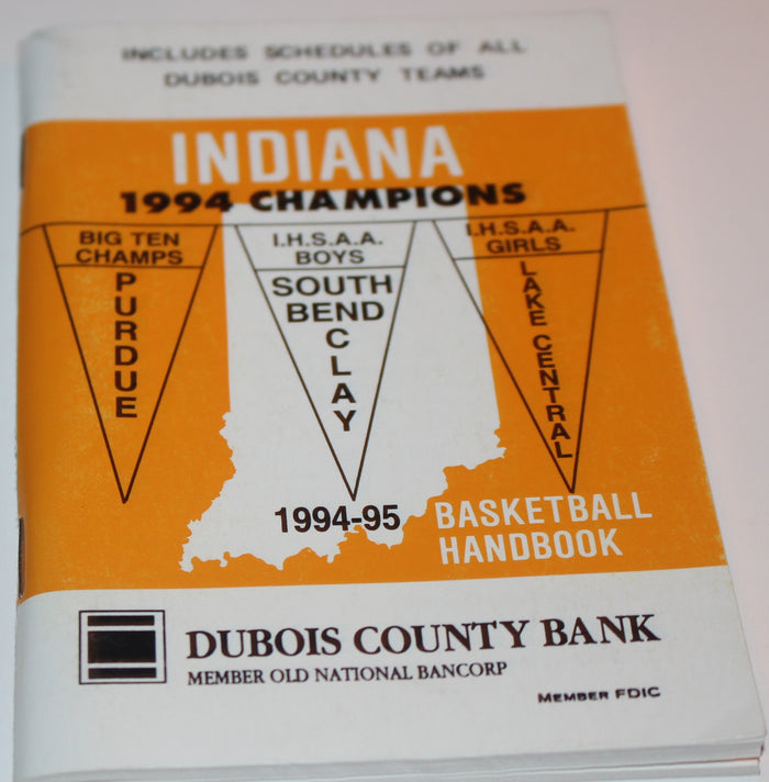 1994-95 Indiana Basketball Handbook