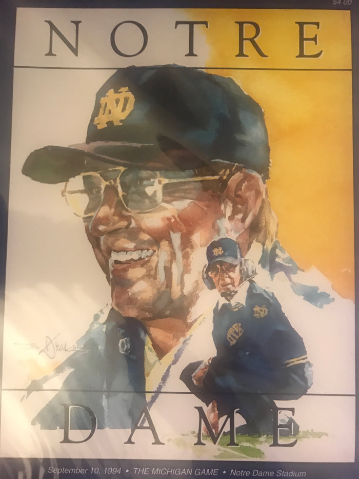 1994 Michigan vs Purdue Football Program - Vintage Indy Sports