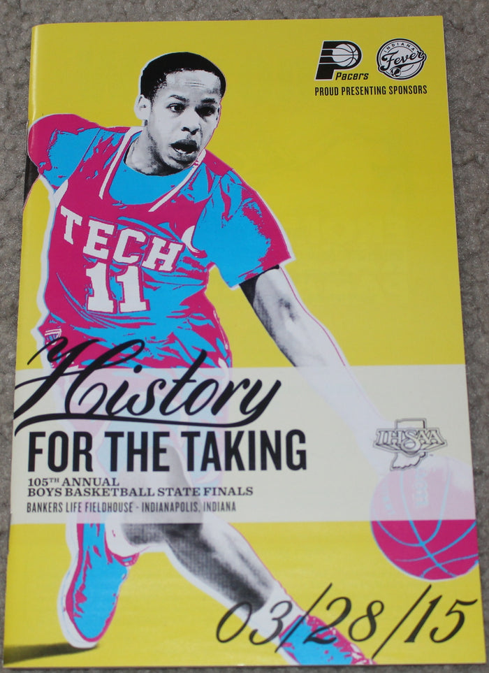 2015 Indiana High School Basketball State Finals Program - Vintage Indy Sports