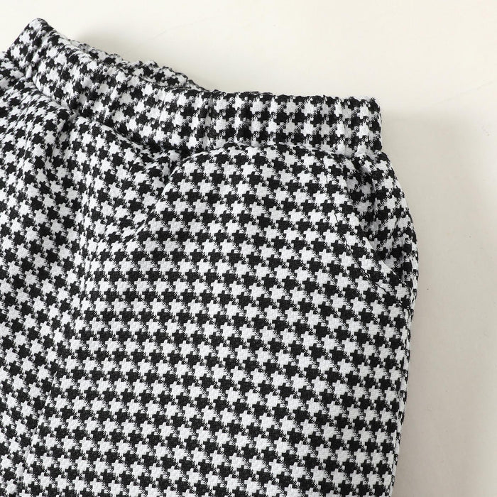 3-24M Kid Clothes Baby Girl Clothes Outfits Houndstooth Top&Short 2PCS Baby daliy wear Catpapa 200955