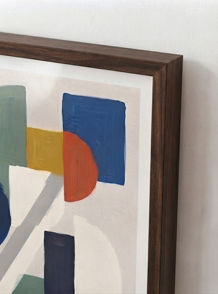 21x29.7 cm / 8x12" Framed | Brown Frame
