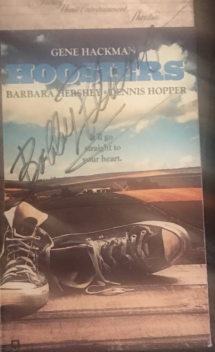 Bobby Plump Autographed Hoosiers VHS Video Tape - Vintage Indy Sports