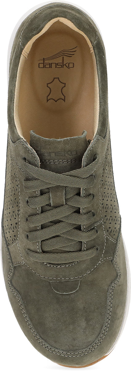 Catie - Olive Suede