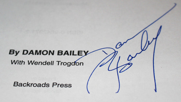 Damon Living a Dream Autographed Paperback Book, Damon Bailey with Wendall Trogdon - Vintage Indy Sports