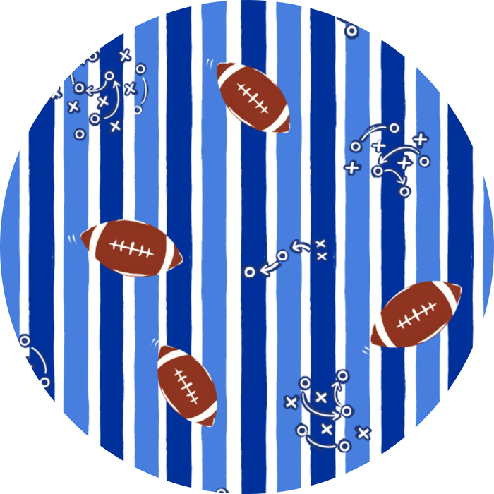Friday Night Stripes Convertible Footies - Blue