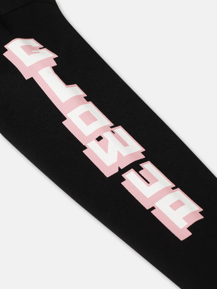 Girls Glowup Sleeve Printed Sweatshirt