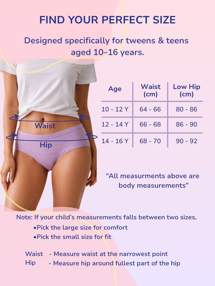 Girls Leak Proof Brief - Pack of 2