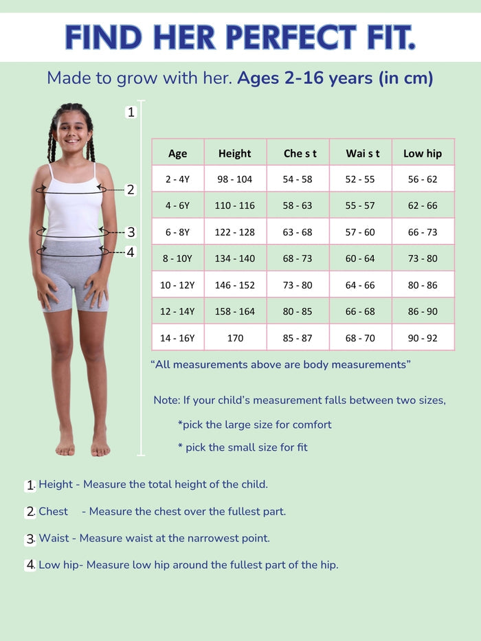 Girls Mini Innershorts - Pack of 4