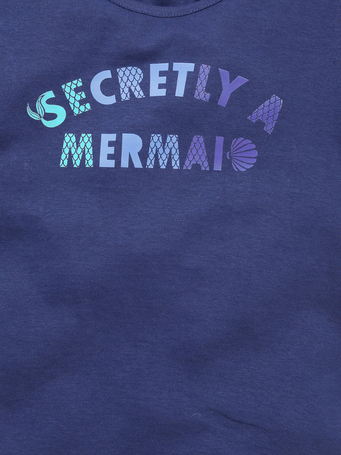 Girls Printed Cotton T-Shirt