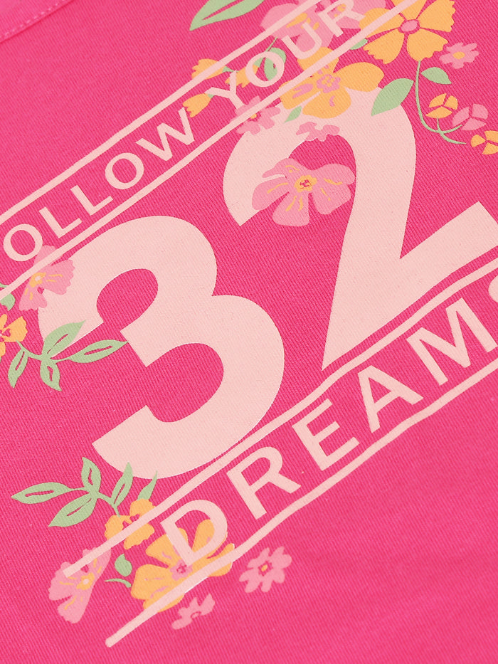 Girls Printed Cotton T-Shirt