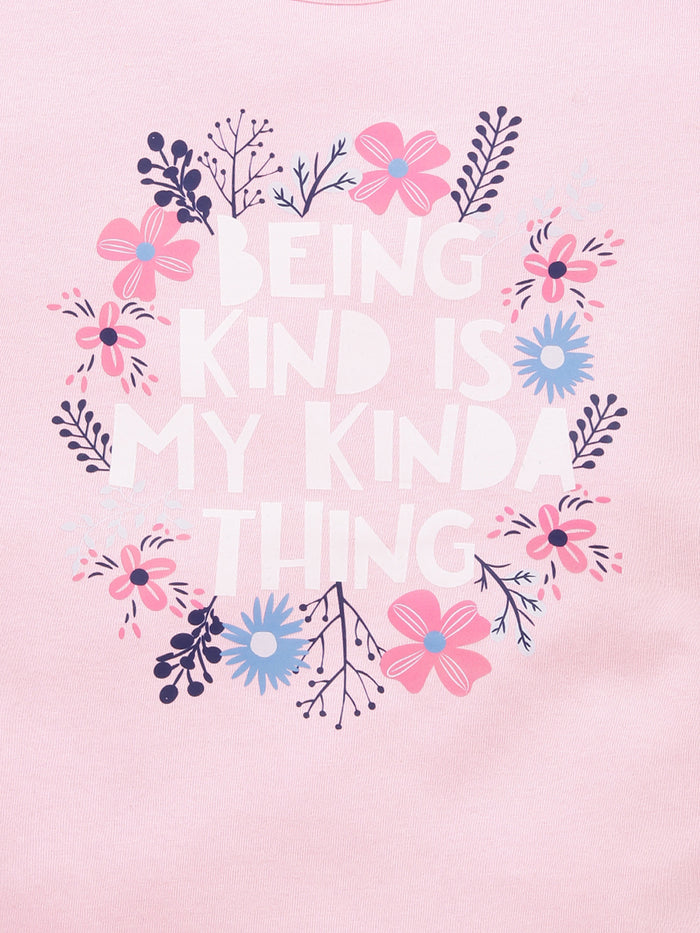 Girls Printed Cotton T-Shirt