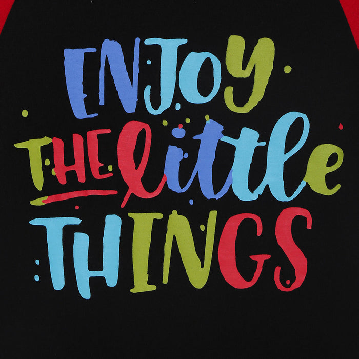 Girls Raglan Sleeve Printed Cotton T-Shirt