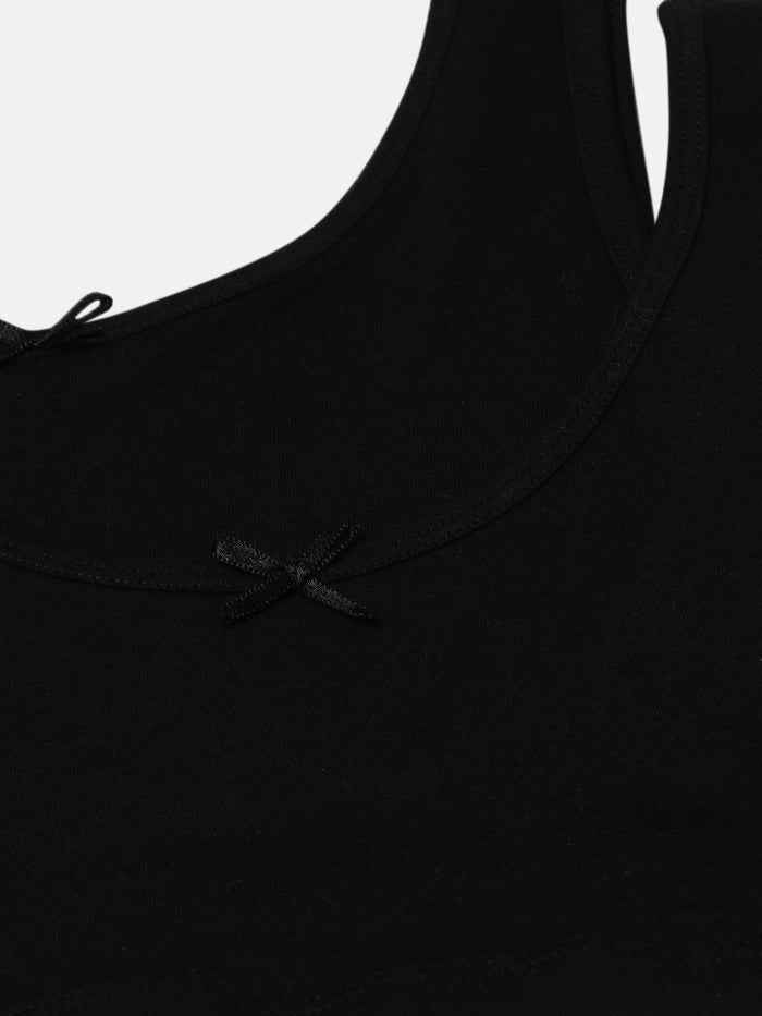 Solid Black Trainer Bra