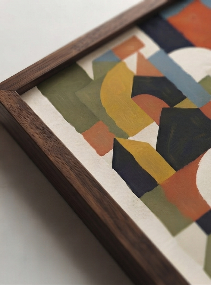 21x29.7 cm / 8x12" Framed | Brown Frame
