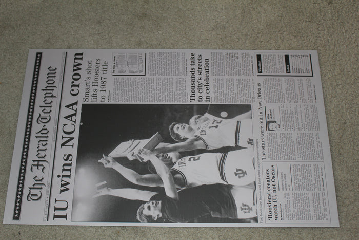 Indiana University 1976, 1981, & 1987 NCAA Champions Replica Printing Plates