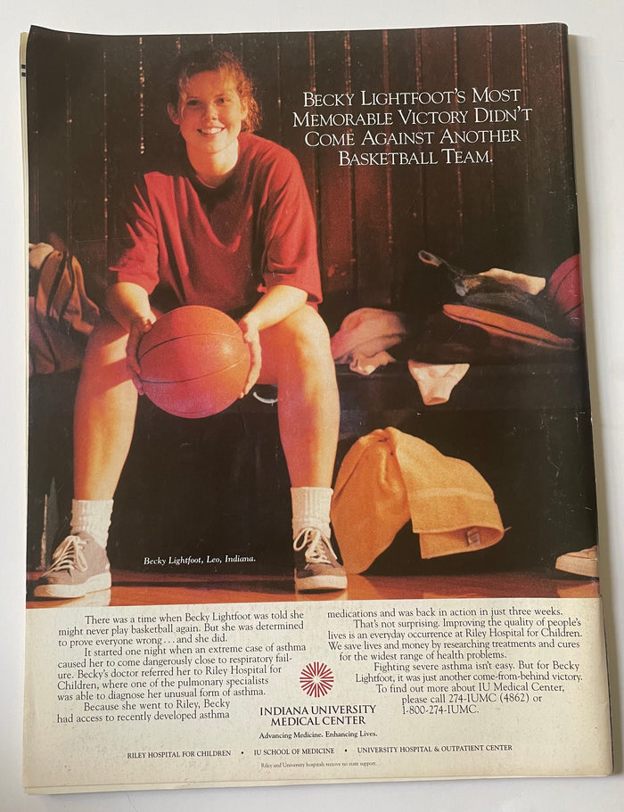 Indiana University vs Michigan State program 1996