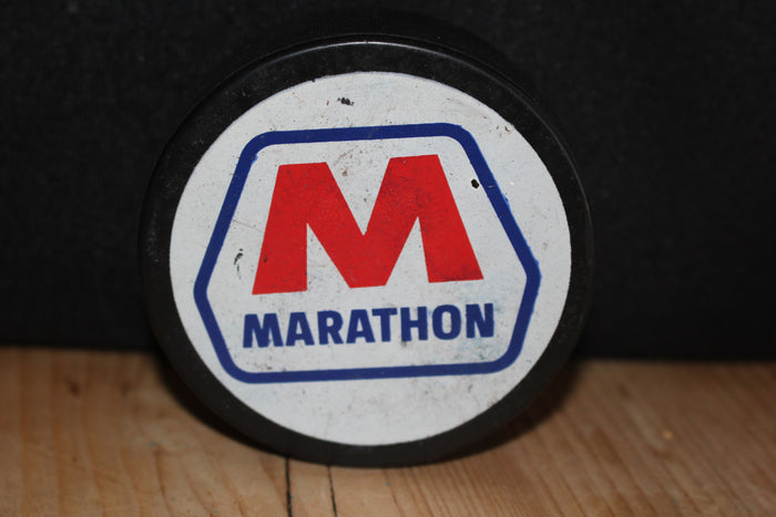 Indianapolis Checkers Hockey 1980's SGA Marathon Puck