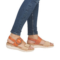 Jocelyn 53 - Tan/Pumpkin