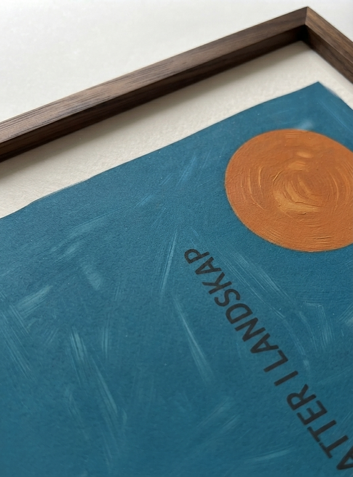 21x29.7 cm / 8x12" Framed | Brown Frame