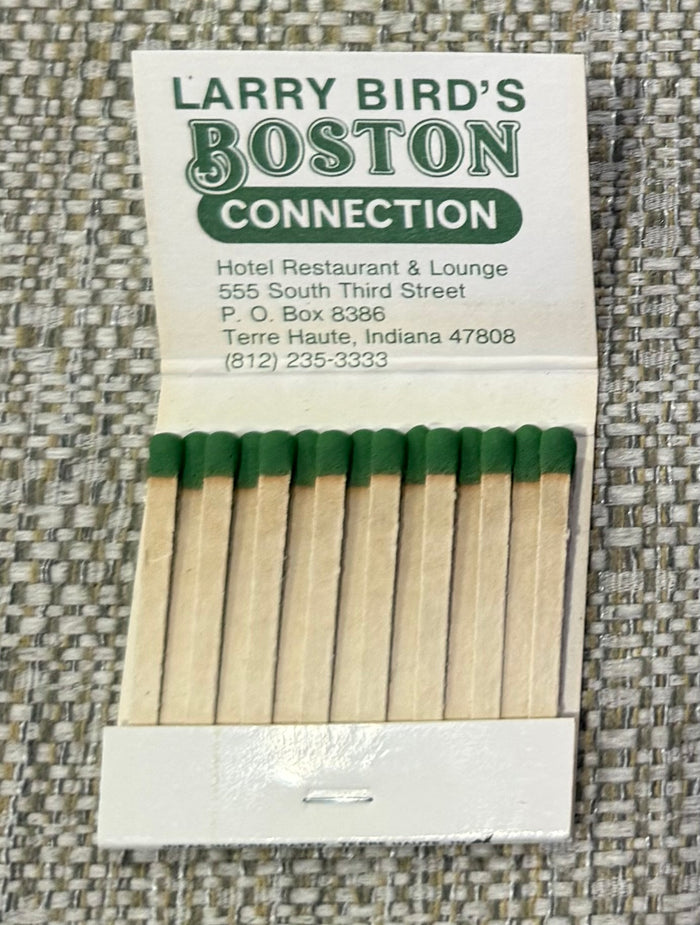 Larry Bird's Boston Connection Unused Book of Matches