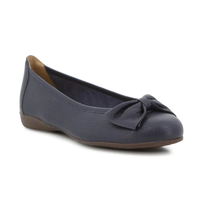 Nadalia Flats Blue Leather