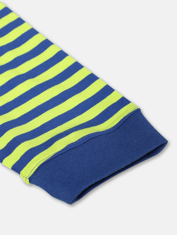 NAVY/GREEN STRIPES