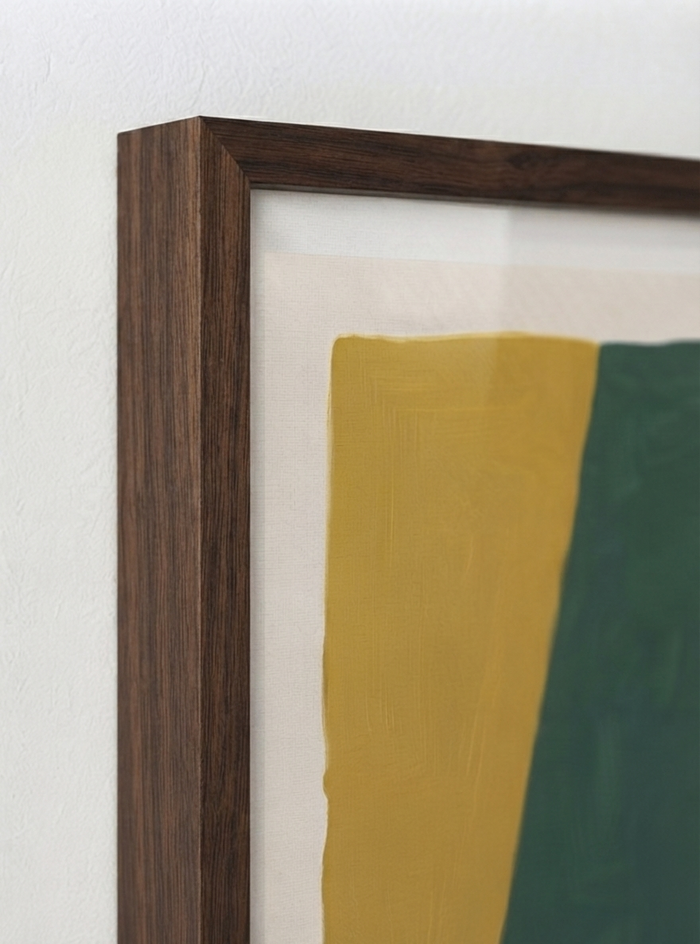21x29.7 cm / 8x12" Framed | Brown Frame