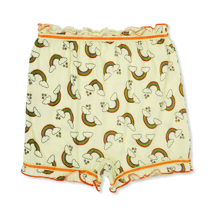 🧜♀️ Redrose Girls Rainbow Print Cotton Bloomers – Pack of 6 | Soft, Cute & Comfy Everyday Wear 👧 | BLM-224