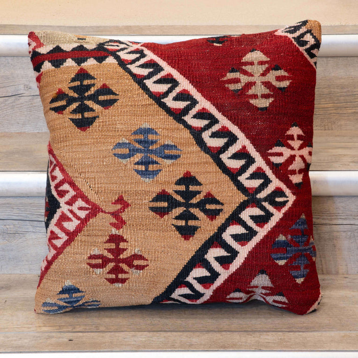Small Handmade Turkish kilim cushion -309674-AQ