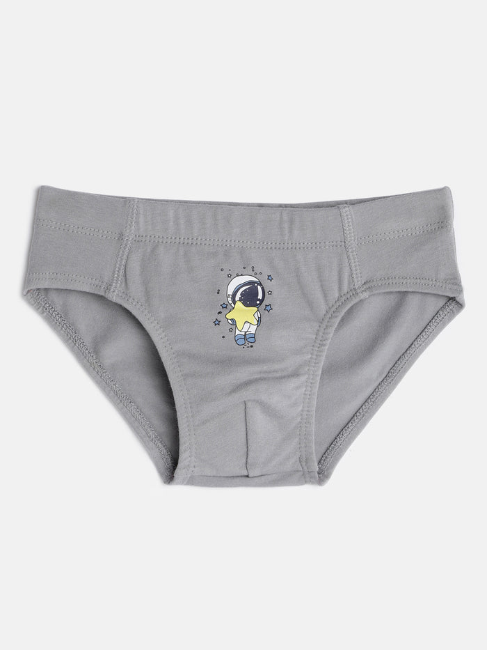 Stripe Astronaute Brief Combo Boys