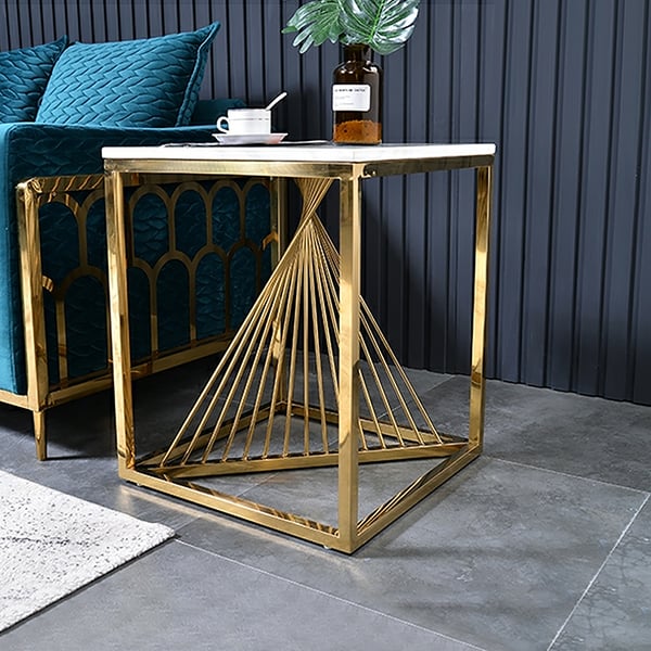 Swirling Elegance End Table