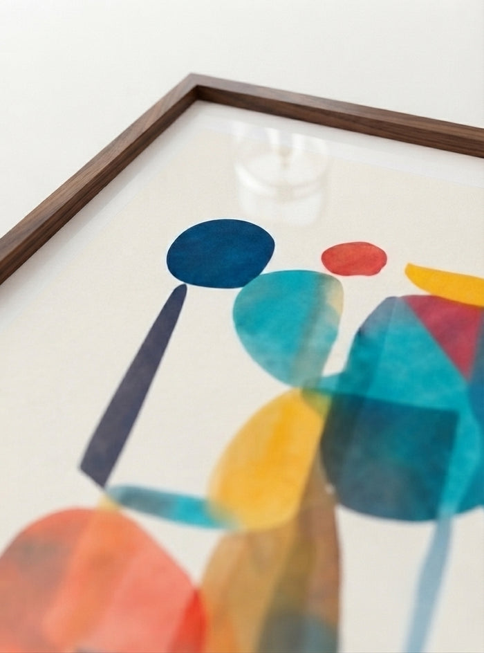21x29.7 cm / 8x12" Framed | Brown Frame