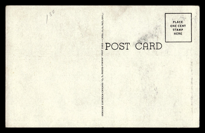 Vintage Bedford, Indiana High School Gymnasium Postcard