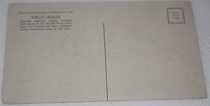Vintage Early Uncirculated Butler (Hinkle) Fieldhouse Postcard