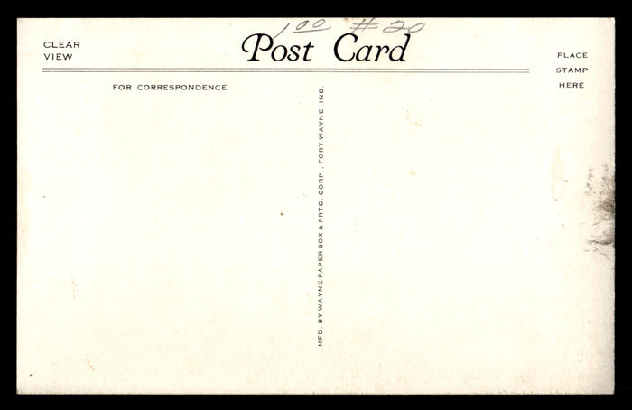 Vintage Spencer, Indiana HS Gymnasium Postcard