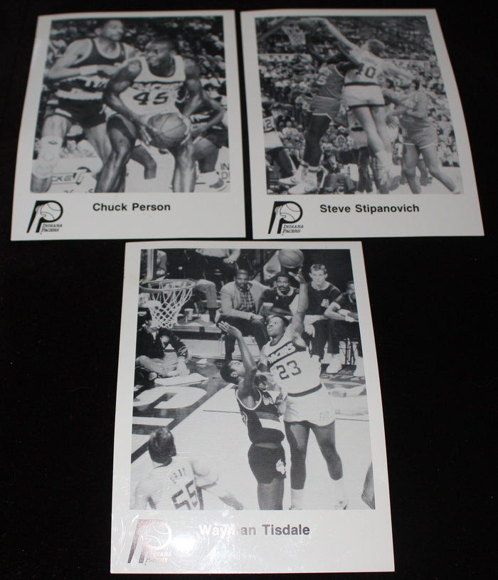 (11) 1987-88 Indiana Pacers Press Photos, Reggie Miller Rookie - Vintage Indy Sports
