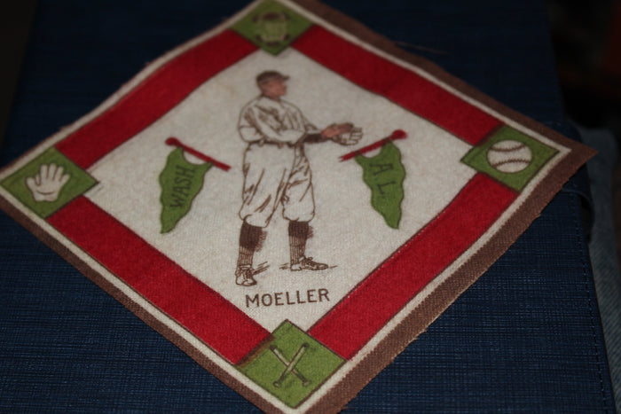 1914 Dan Moeller Washington Senators B-18 Tobacco Felt Blanket - Vintage Indy Sports