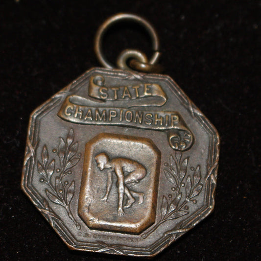 1917 Indiana High School Track & Field State Champions Medal - Vintage Indy Sports