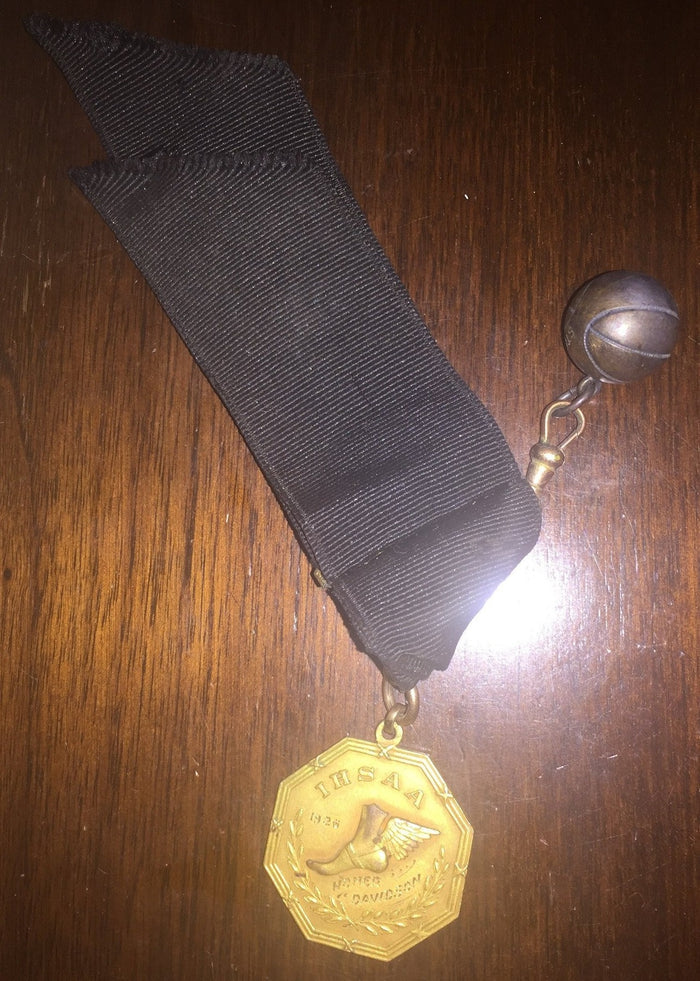 1926 Indiana High School Basketball State Championship Medal, Marion - Vintage Indy Sports
