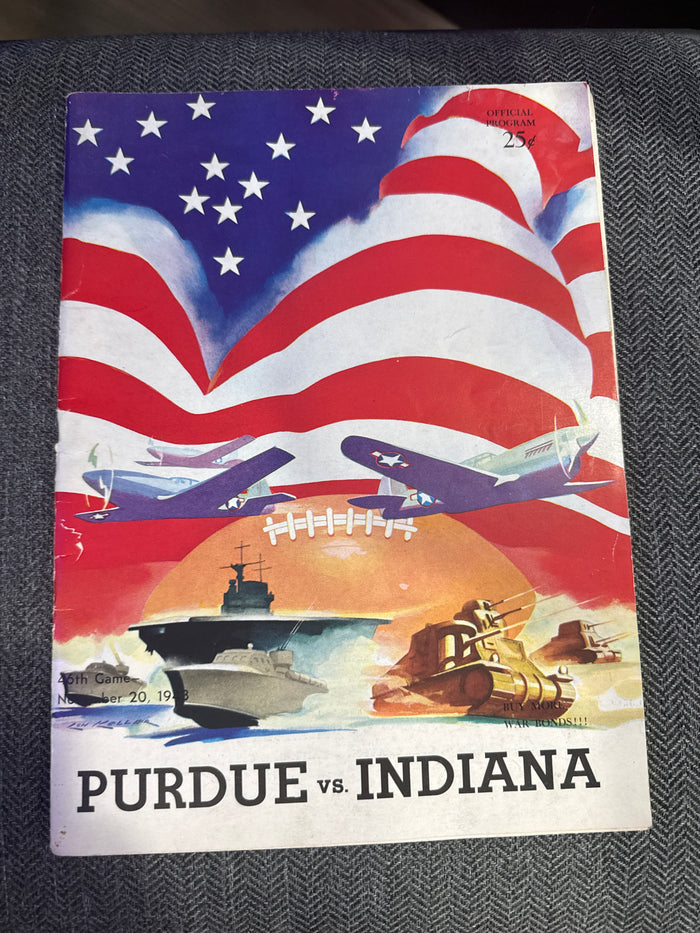 1943 Purdue vs Indiana Football Program, Cover Variation