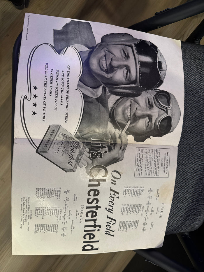 1943 Purdue vs Indiana Football Program, Cover Variation