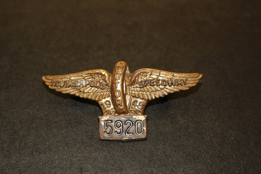 1948 Indianapolis 500 Pit Badge #5920 - Vintage Indy Sports