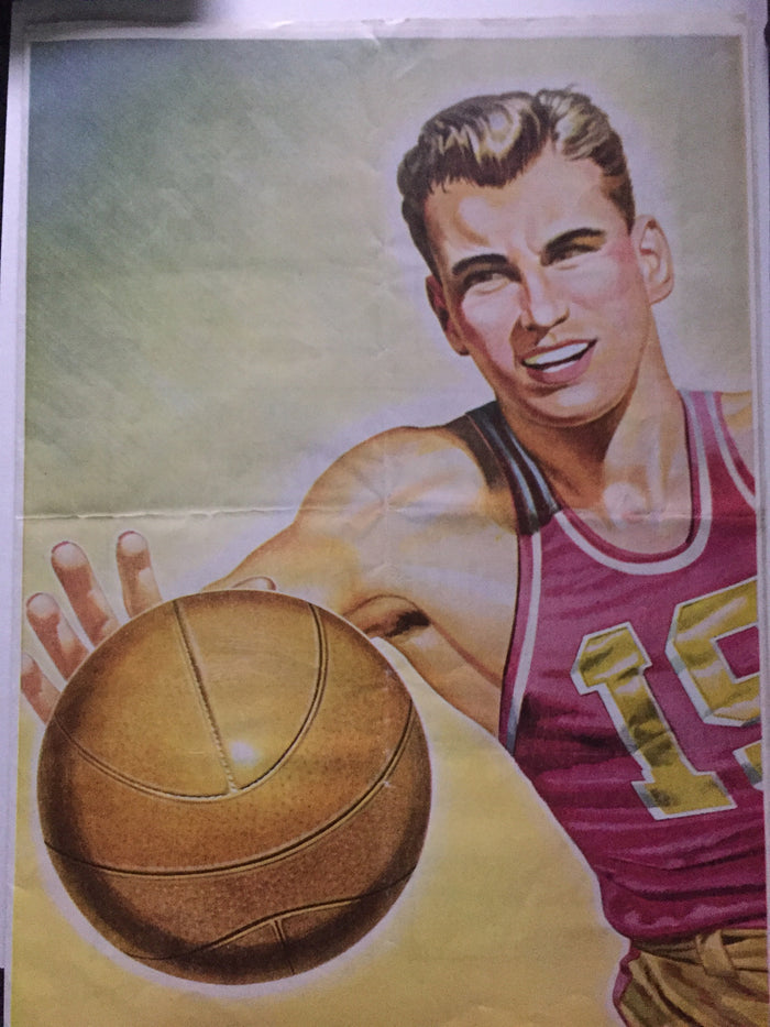 1951 Decatur Central vs Brownsburg Indiana High School Basketball Program - Vintage Indy Sports
