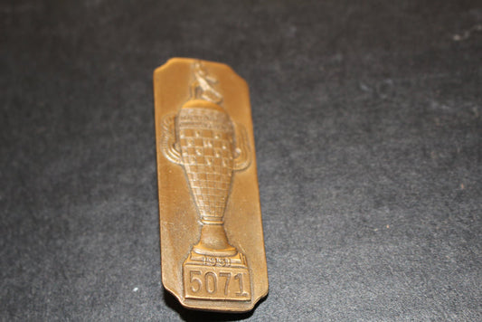 1951 Indianapois 500 Pit Badge #5071 - Vintage Indy Sports