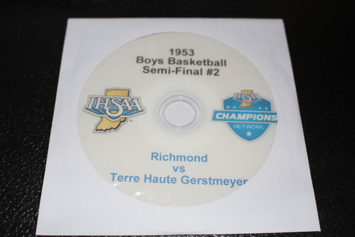 1953 Indiana High School Basketball Semi-Final #2 DVD - Vintage Indy Sports