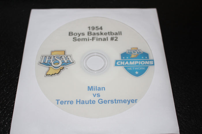 1954 Indiana High School Basketball Semi Final #2 DVD - Vintage Indy Sports